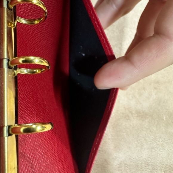 Louis Vuitton Red Epi Leather Agenda Cover - Picture 4 of 5